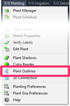 F/X Planting menu